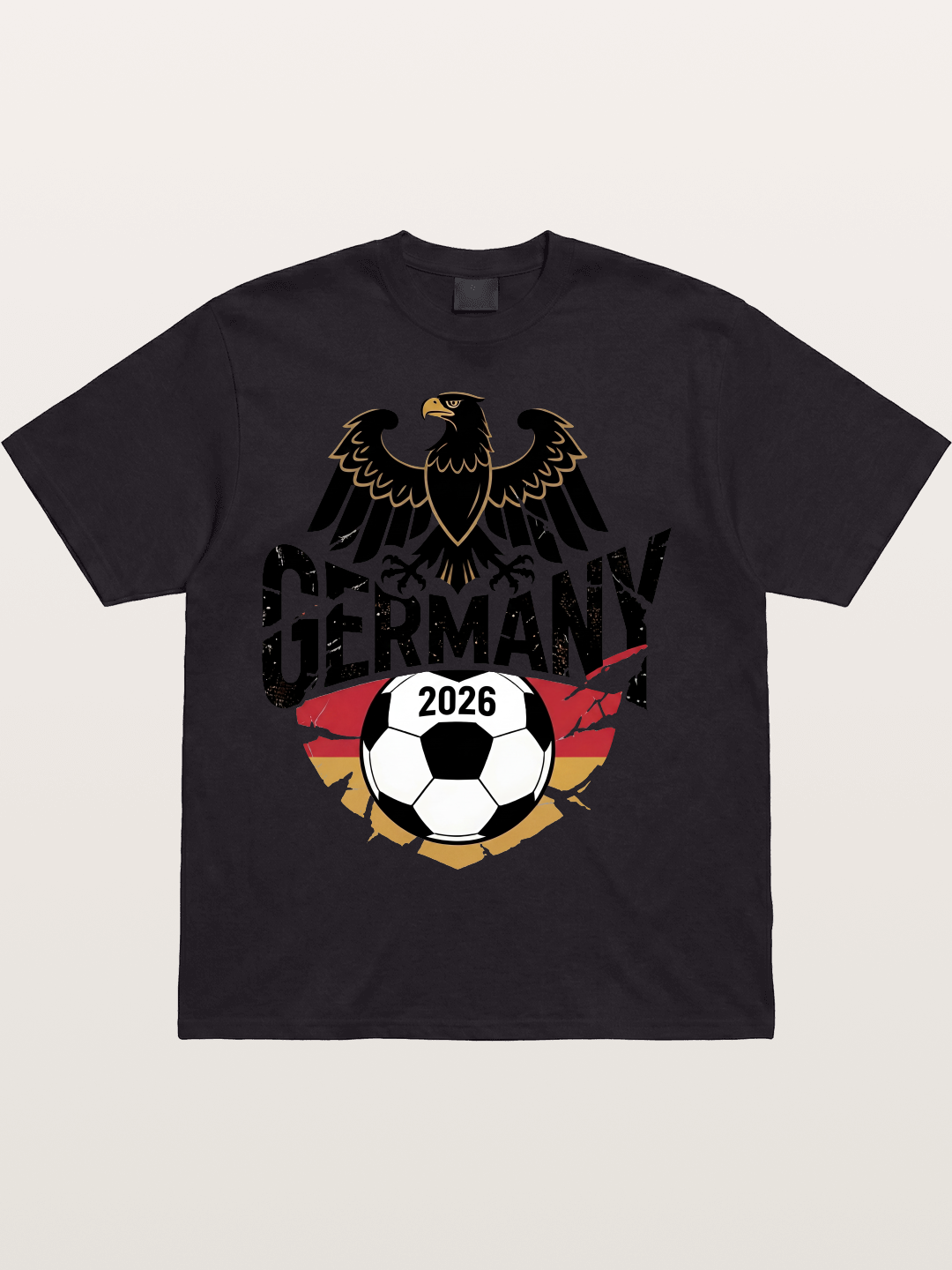 Germany 2026 Eagle Soccer Crest Cotton T-shirt