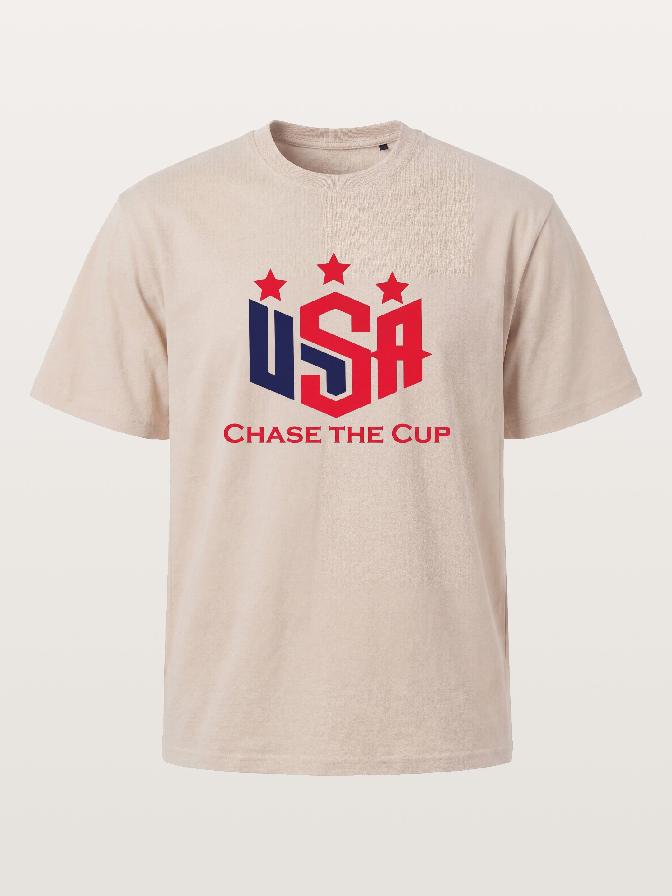 USA Chase The Cup Typography Cotton T-shirt
