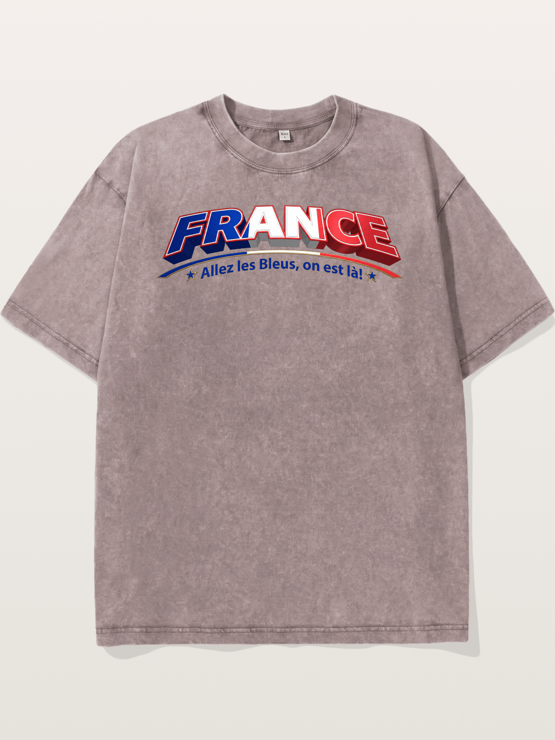 France Retro Team Logo WC Washed T-shirt