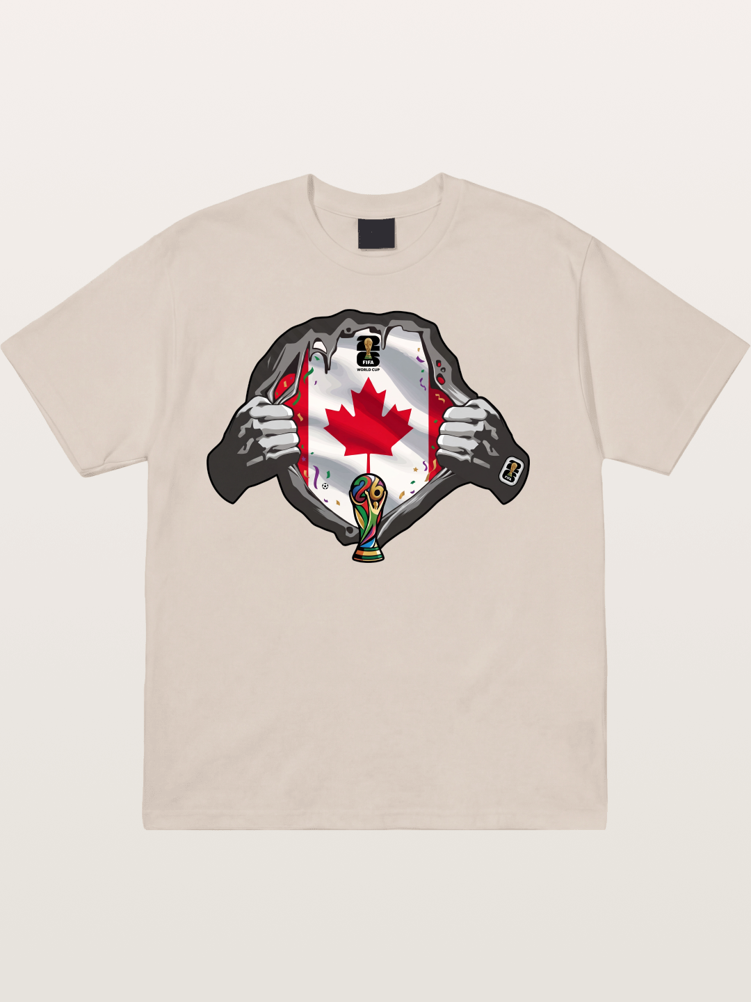 Canada Flag World Cup Poster Cotton T-shirt
