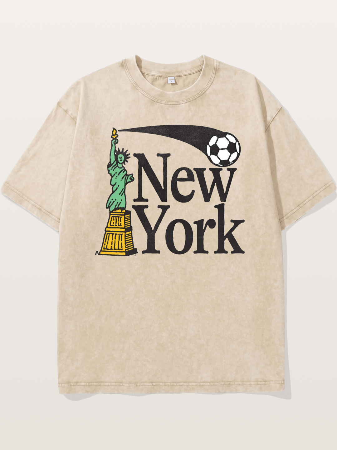 New York 2026 WC Print Washed T-shirt