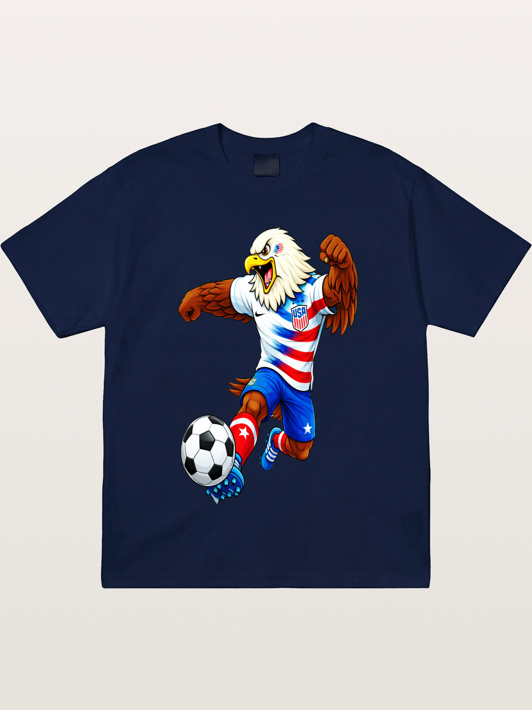 USA Eagle Mascot Soccer Graphic Gildan T-shirt