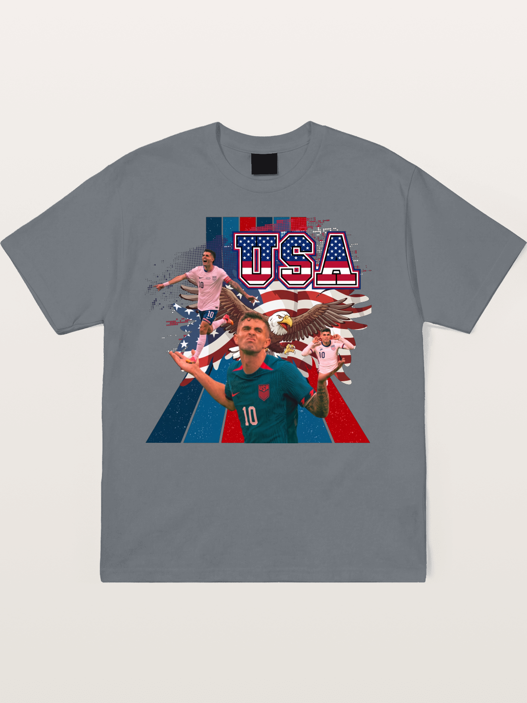 US Soccer Eagles And Two National Stars Cotton T-shirt