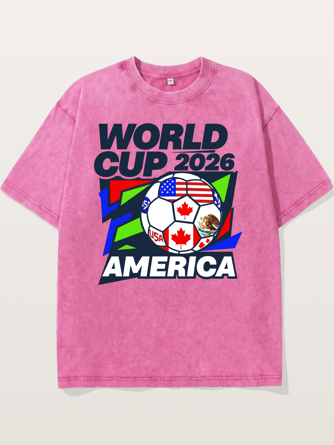 World Cup 2026 America Geometric Washed T-shirt