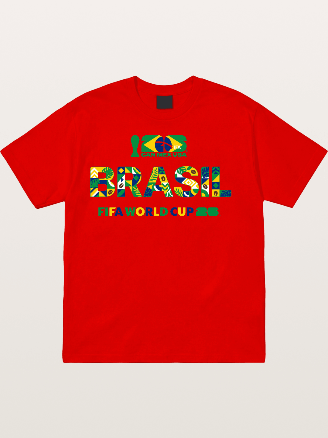 Brasil 2026 Tropical Graphic Cotton T-shirt