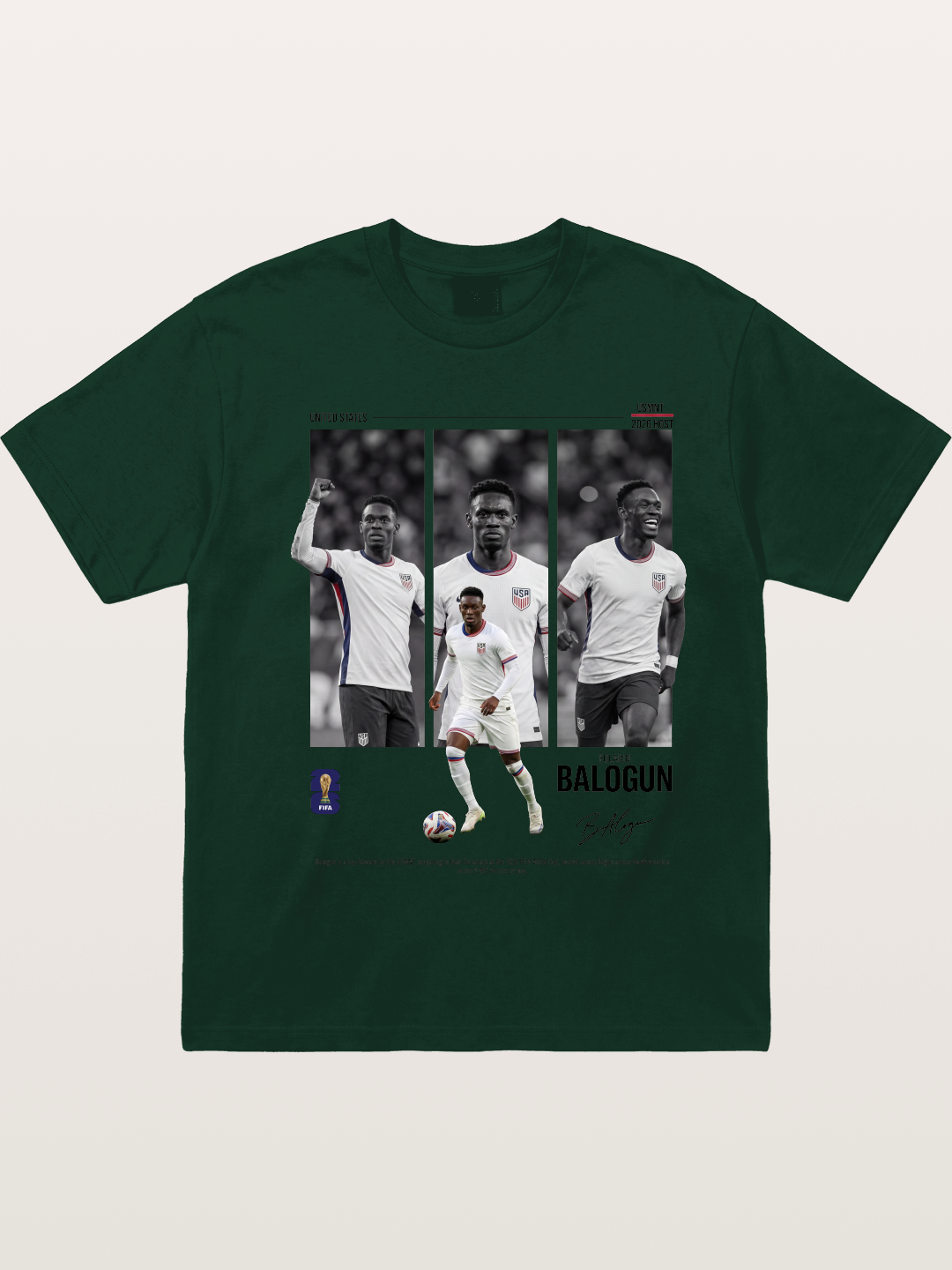 Folarin Balogun Three Panel Archive Gildan T-shirt