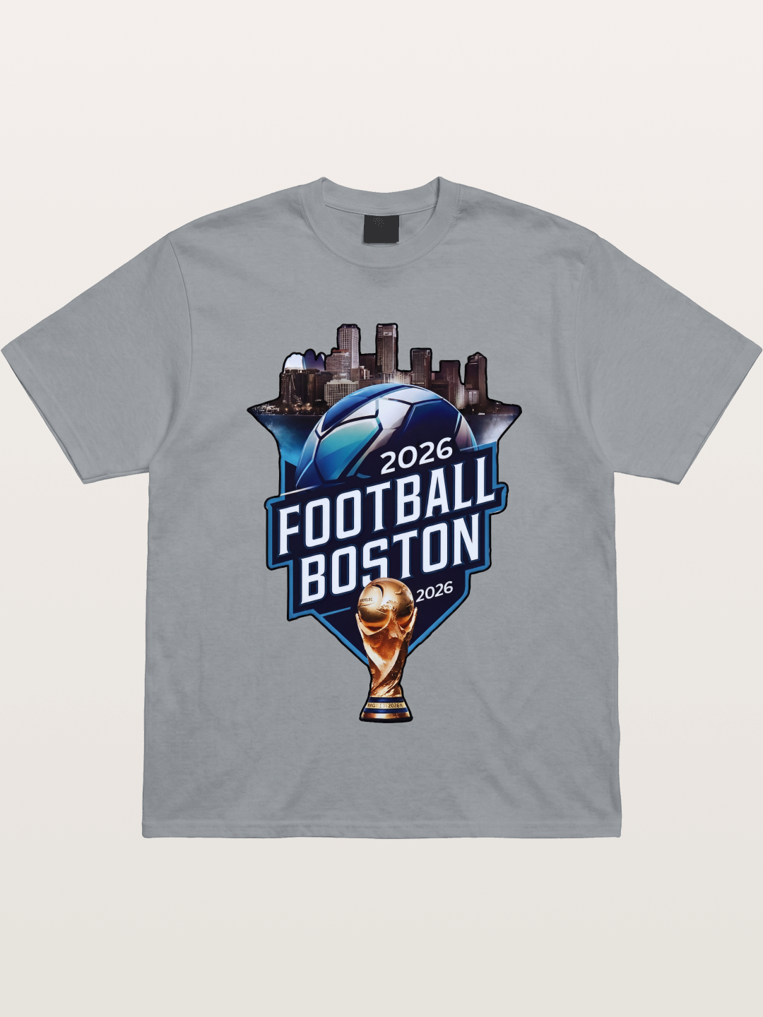 Boston 2026 World Cup City Badge Gildan T-shirt
