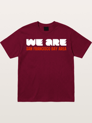 San Francisco Bay Area Red Text Gildan T-shirt
