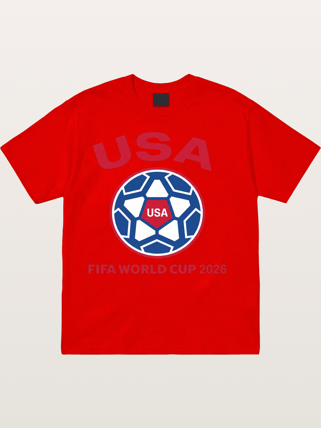 USA WC 2026 Soccer Ball Emblem Cotton T-shirt