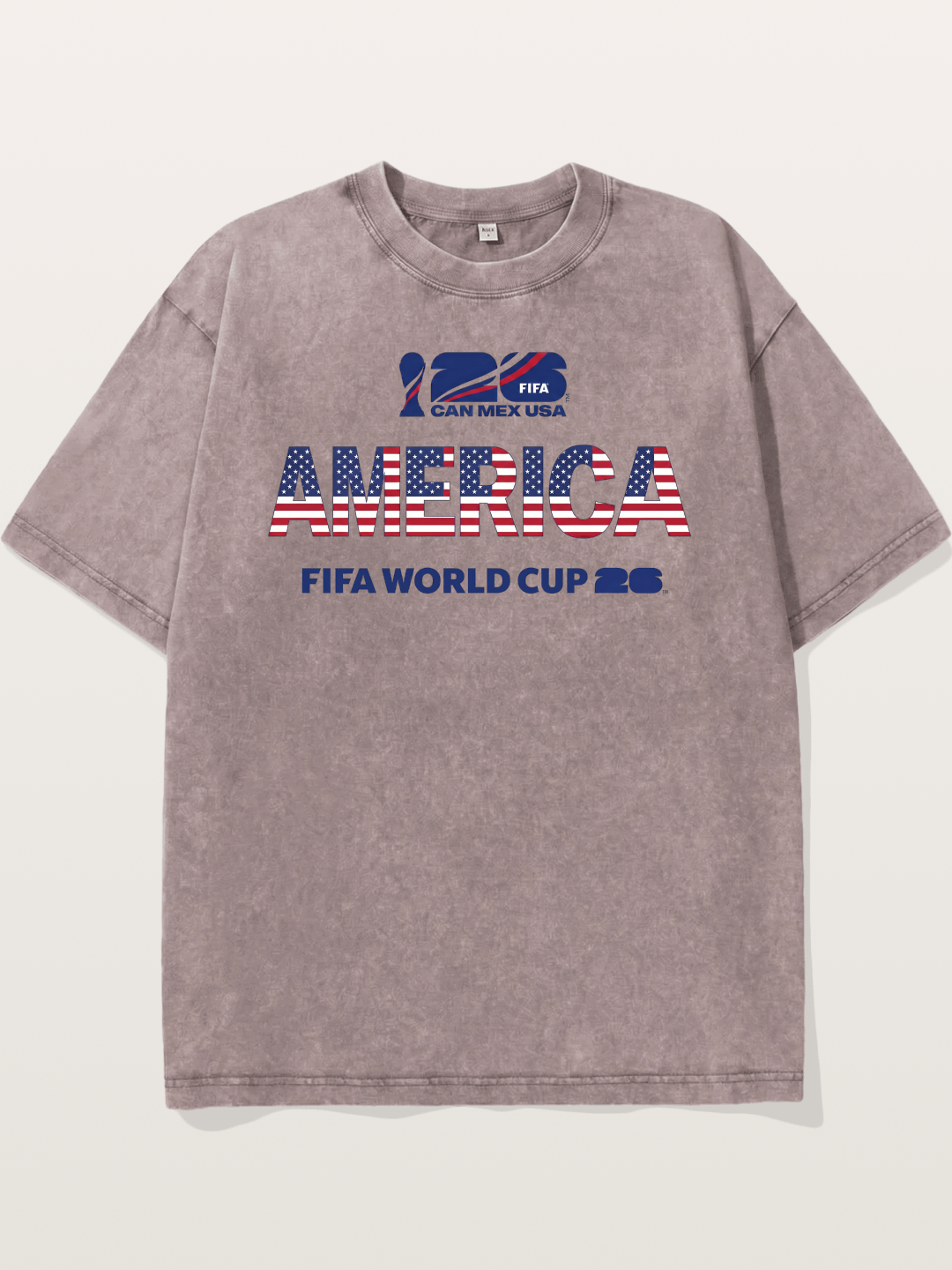 2026 World Cup MEXUSA Flag Art Washed T-shirt