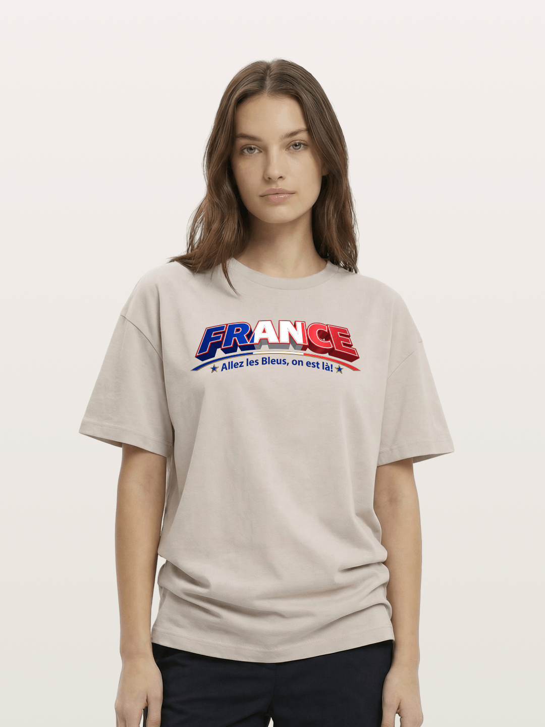 France Retro Team Logo WC Cotton T-shirt