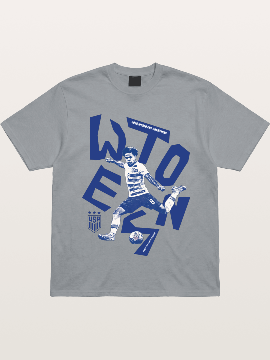 Weston Mckennie Bold USA Lettering Gildan T-shirt
