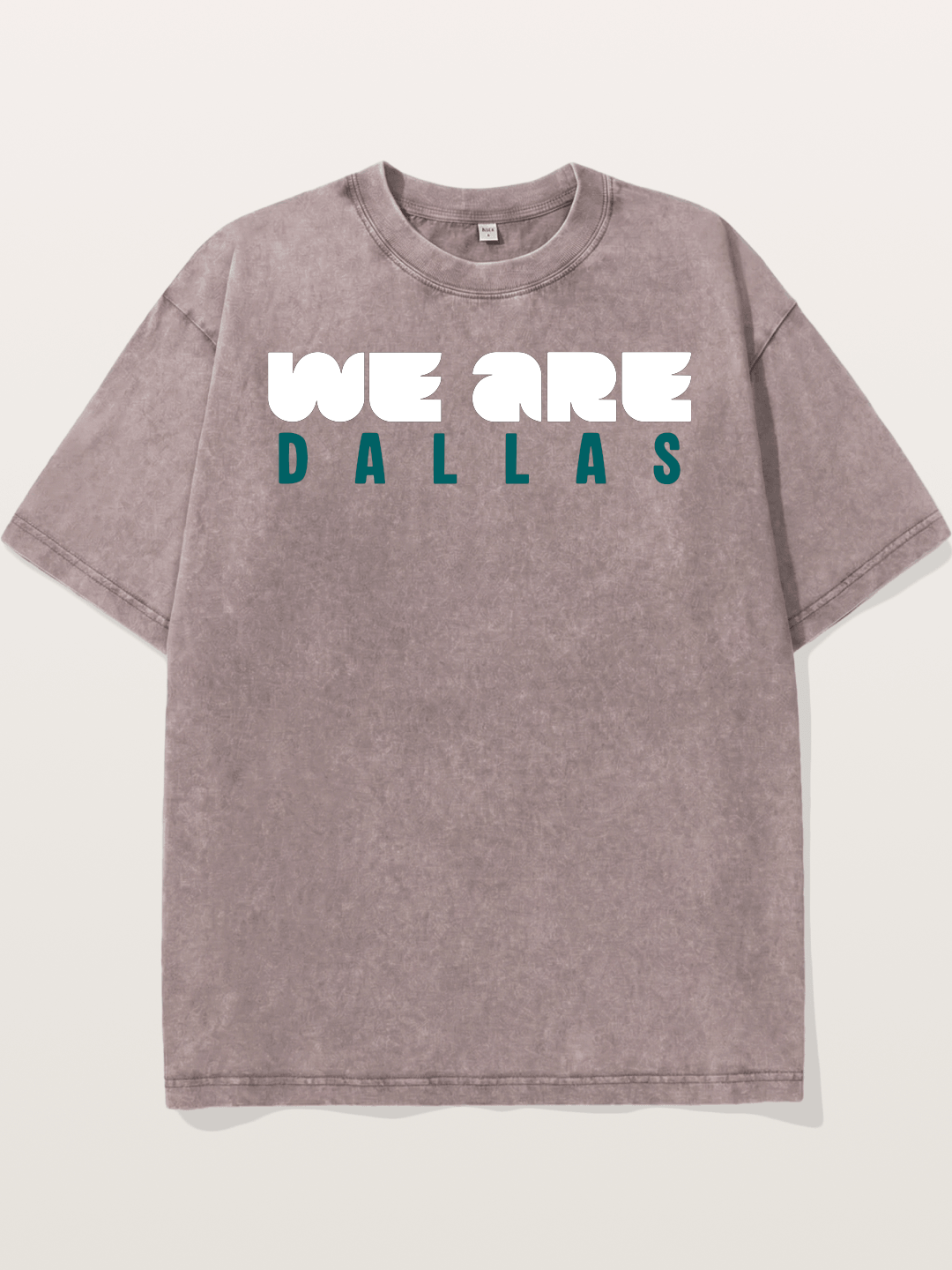 Dallas Teal Monochrome Print Washed T-shirt