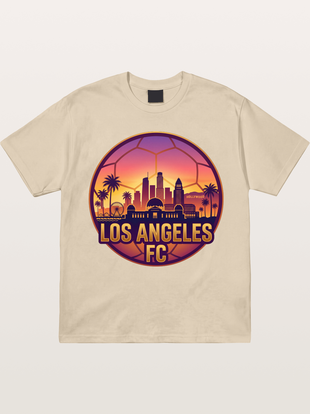 LA FC Sunset City Skyline Gildan T-shirt