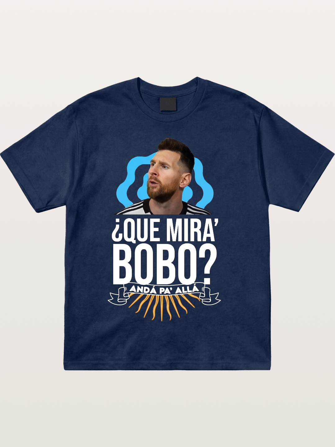 Messi Argentina Sun Design Cotton T-shirt
