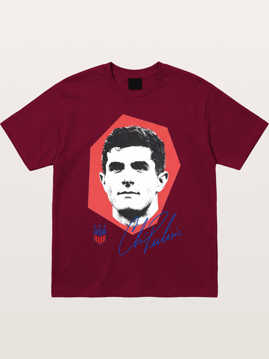 Christian Pulisic Octagon Signed Mark Gildan T-shirt