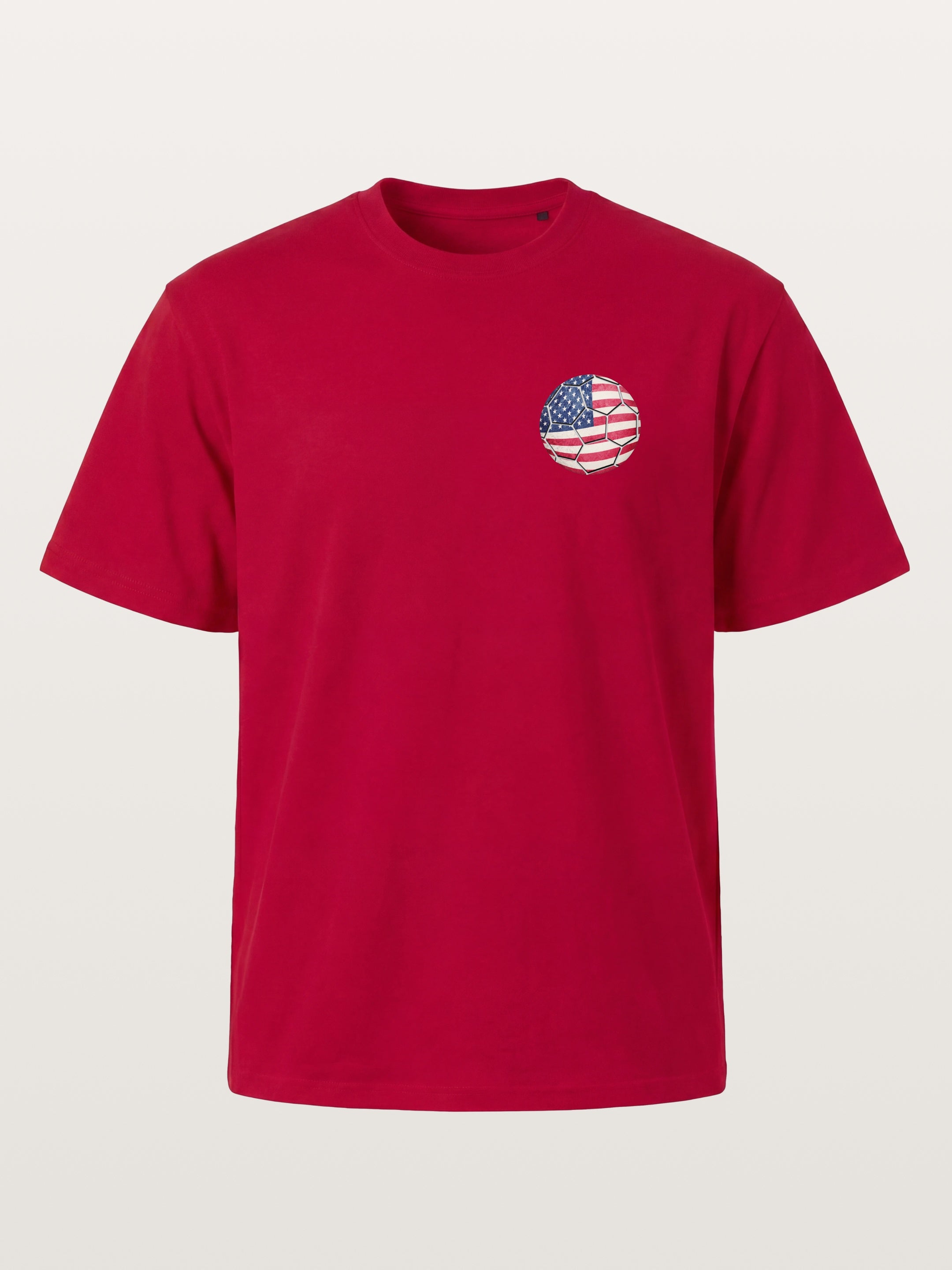 USA Flag Soccer Ball Art Gildan T-shirt