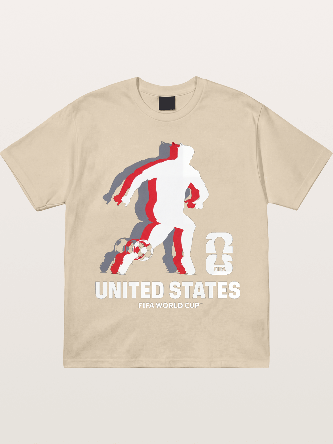 USA WC 2026 Soccer Player Silhouette Gildan T-shirt
