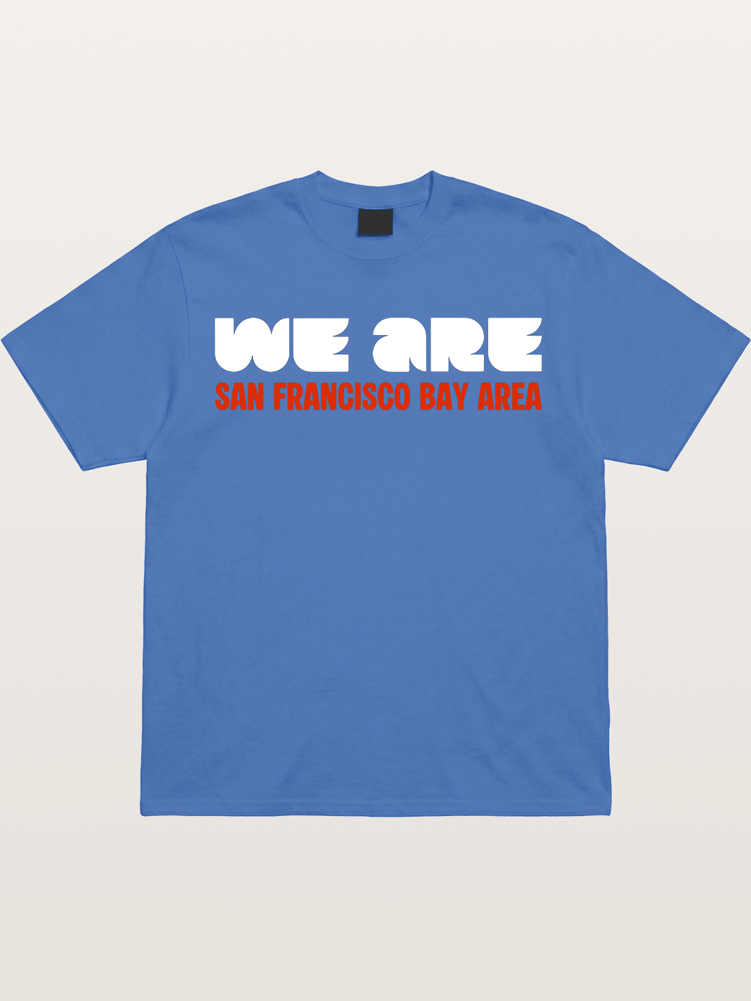 San Francisco Bay Area Red Text Gildan T-shirt