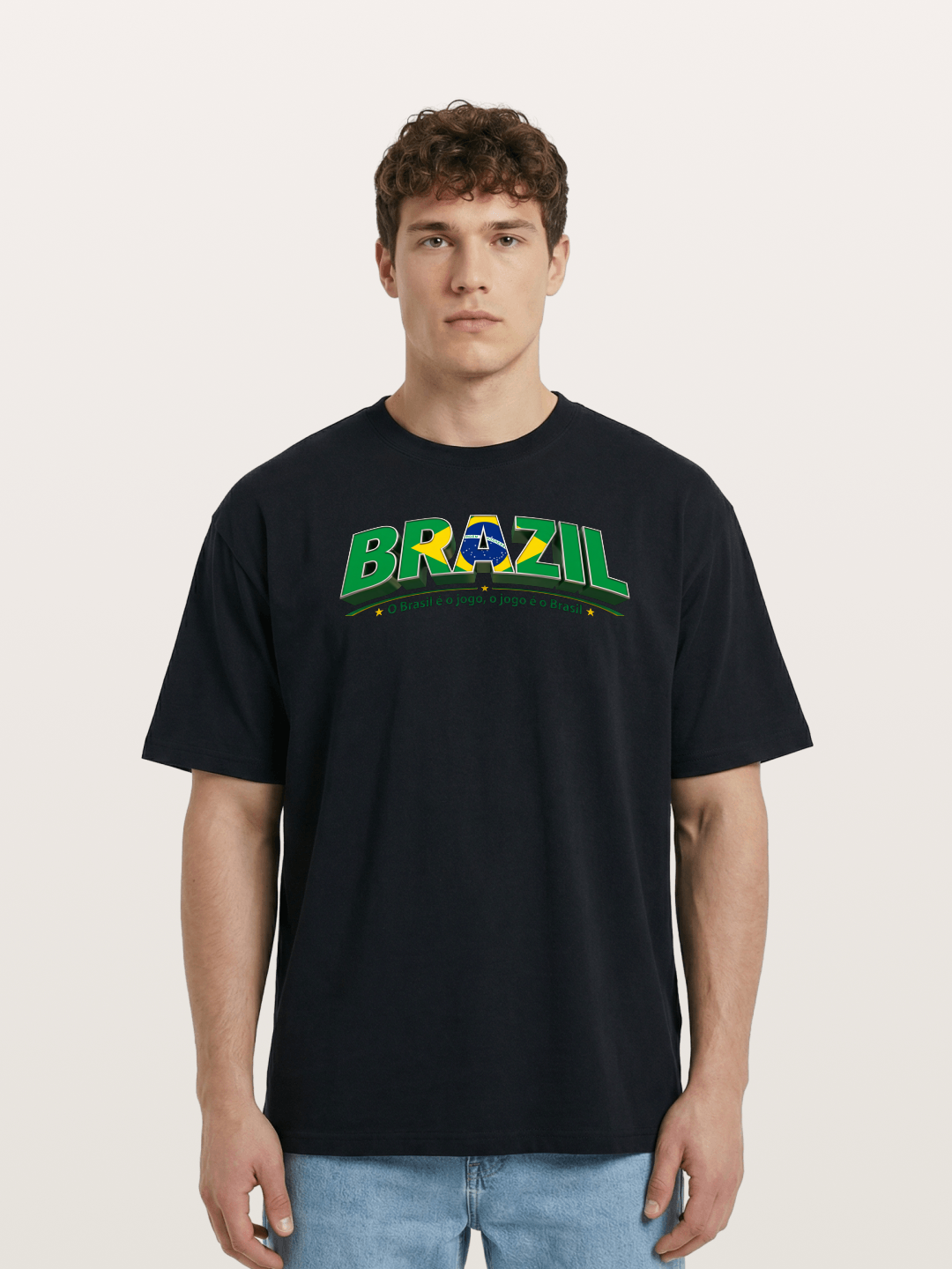 Brazil Retro Team Logo WC Cotton T-shirt