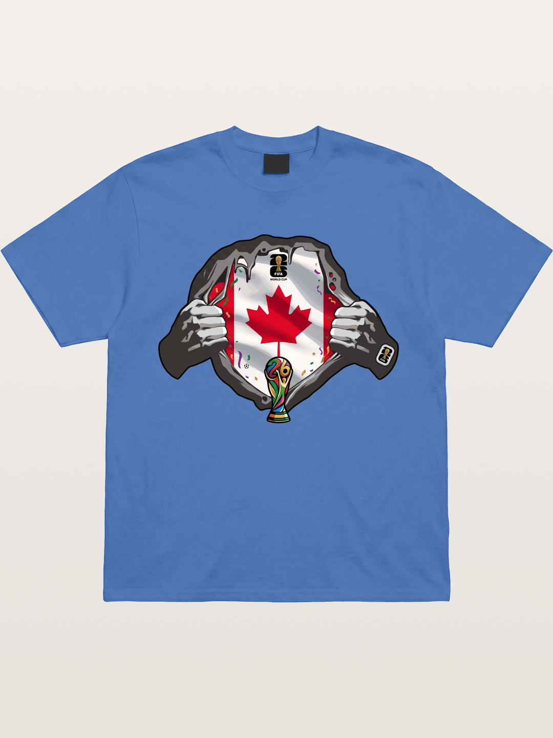 Canada Flag World Cup Poster Gildan T-shirt