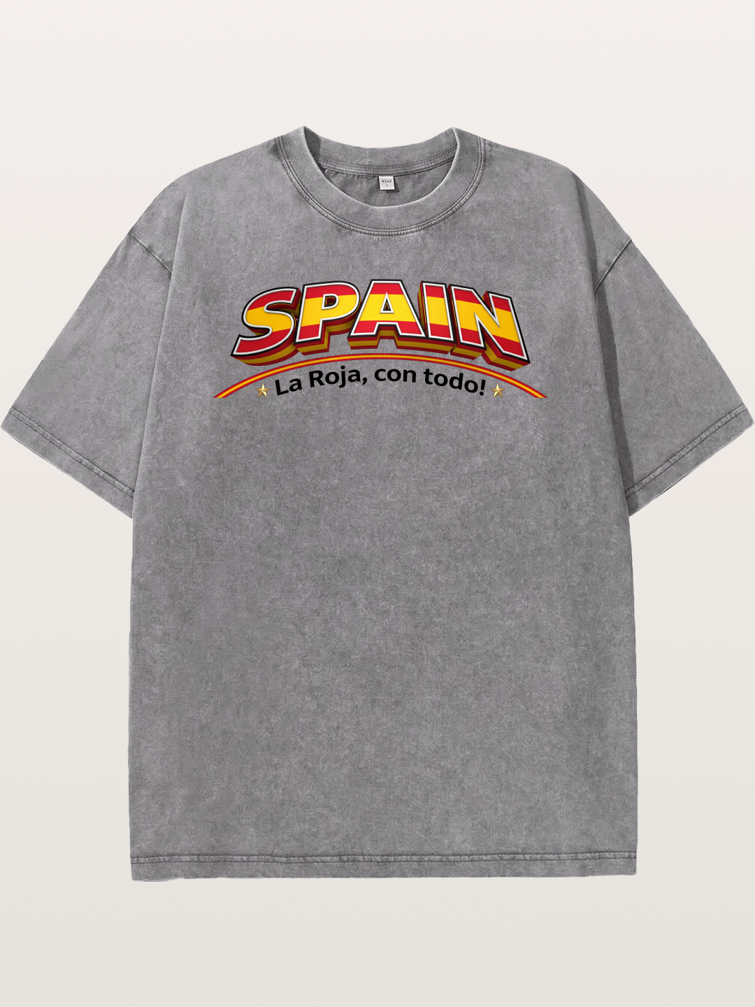 Spain Retro Team Logo WC Washed T-shirt