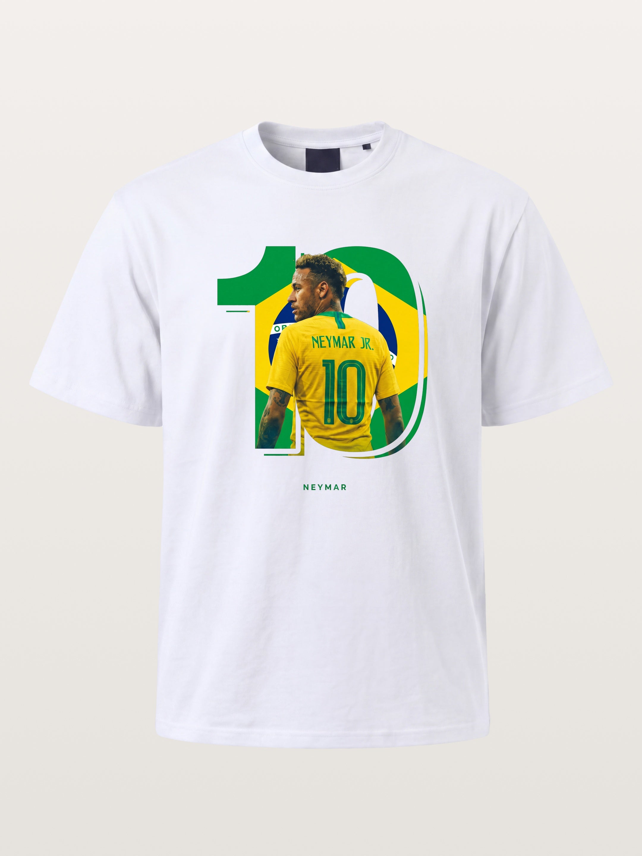 Neymar Brazil 10 Jersey Print Gildan T-shirt