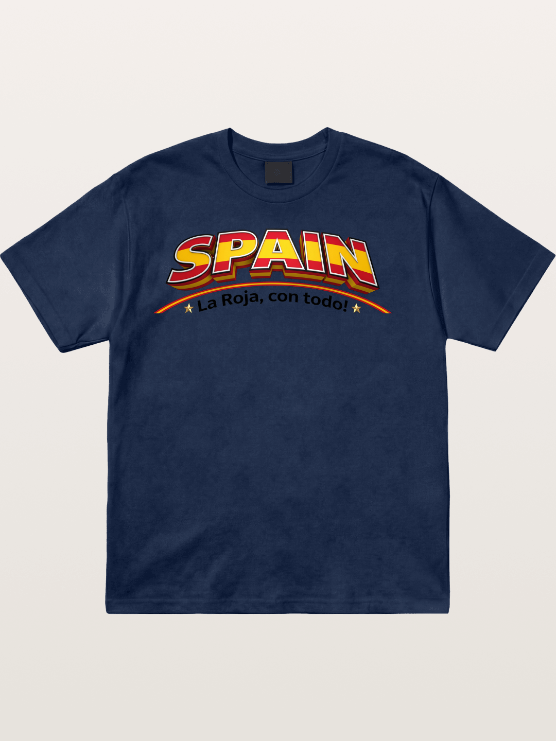 Spain Retro Team Logo WC Cotton T-shirt