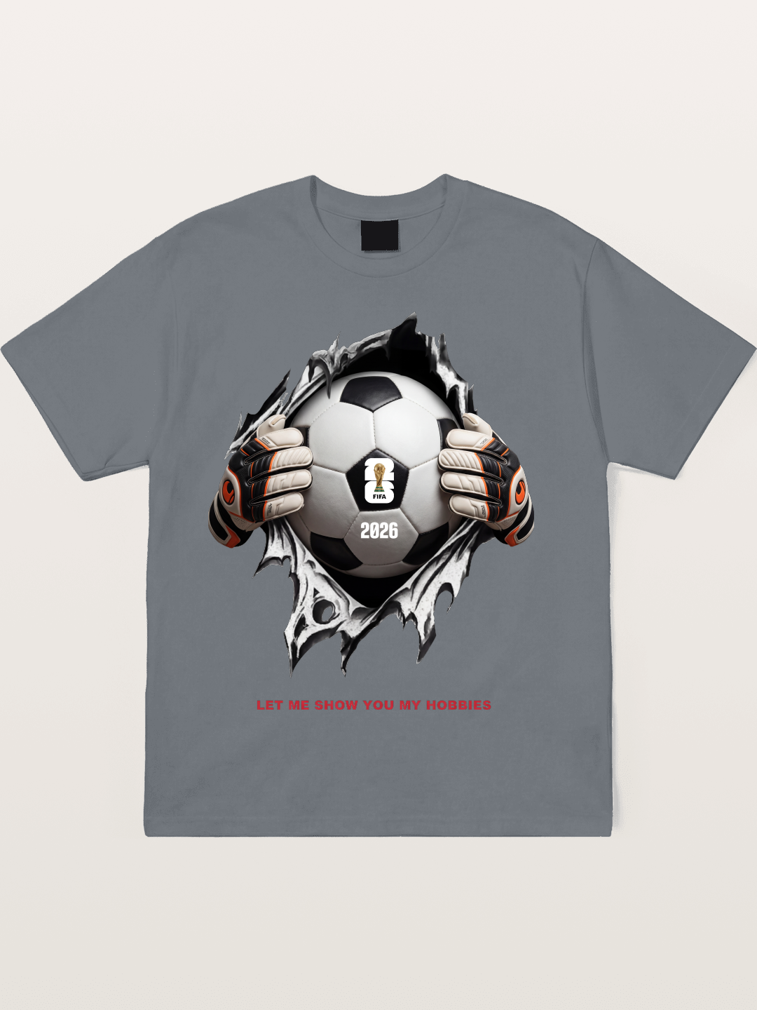 Soccer Ball Tear Effect 2026 Cotton T-shirt
