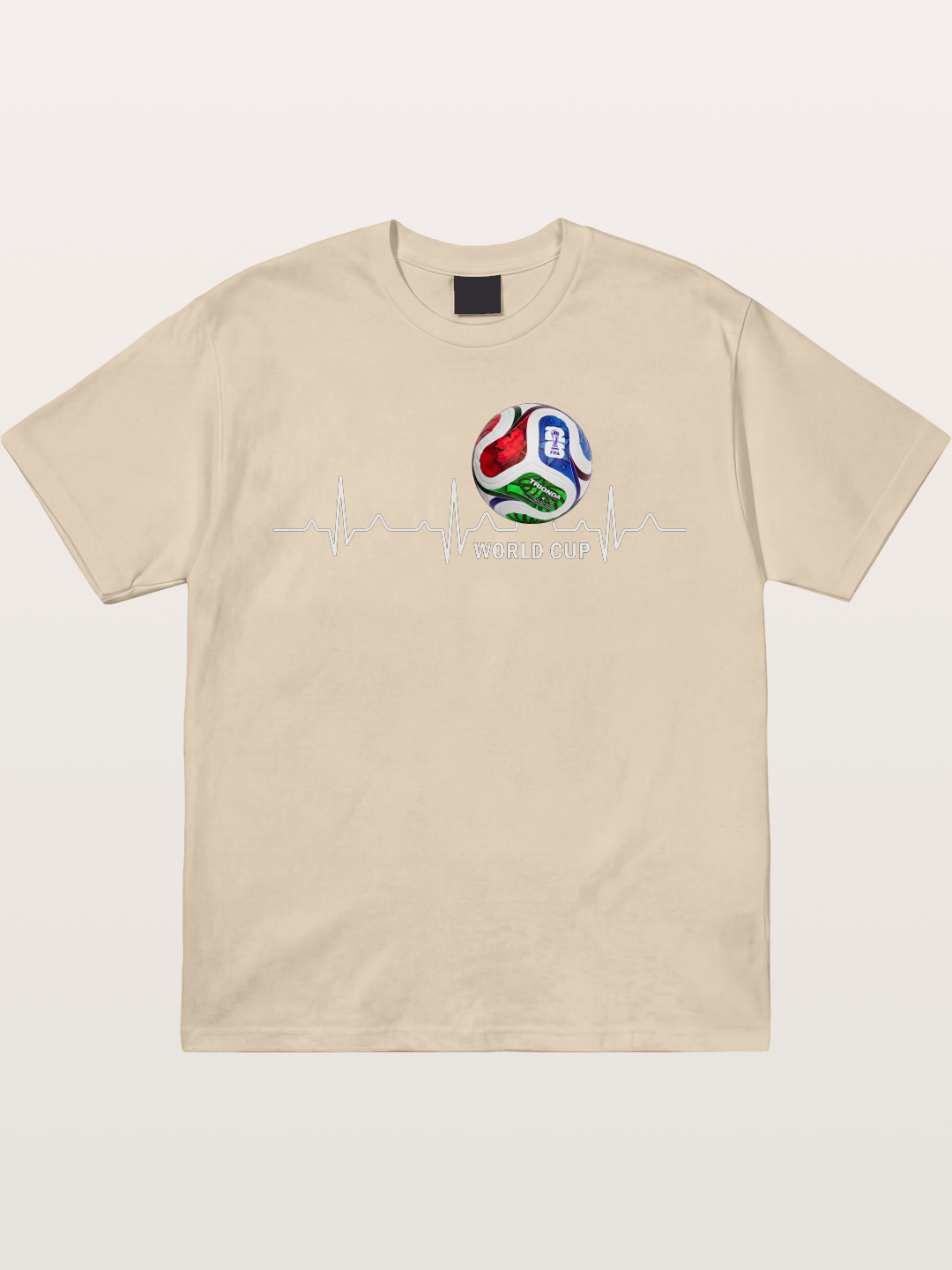 World Cup Soccer Heartbeat Graphic Gildan T-shirt
