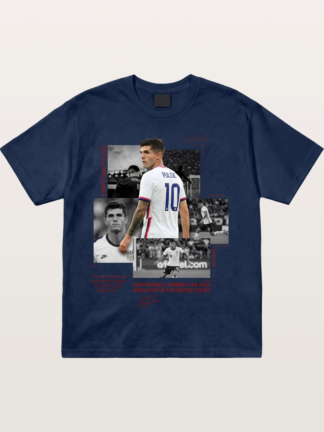 Christian Pulisic Match Day Montage Cotton T-shirt