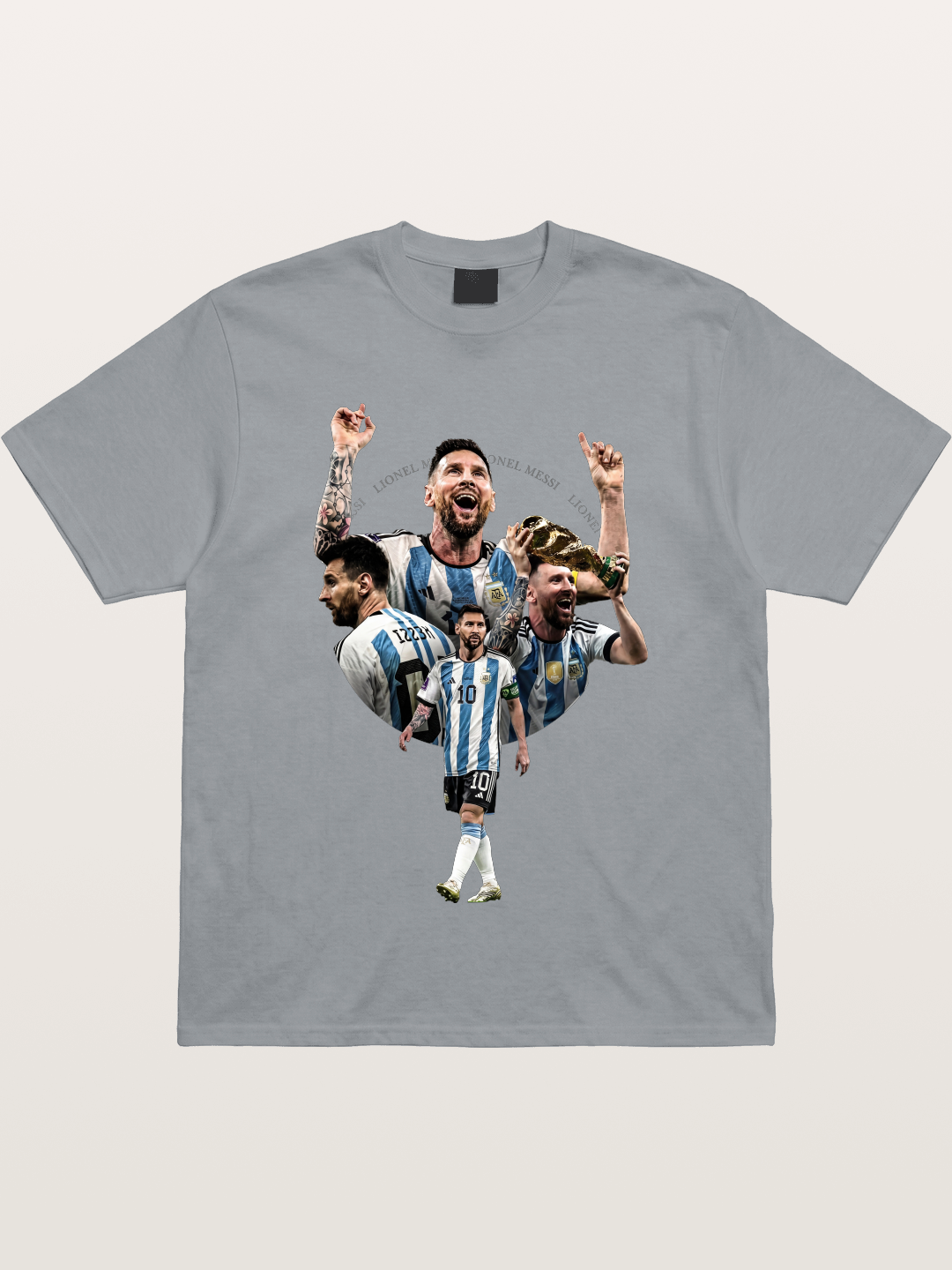 Messi World Champion Montage Gildan T-shirt