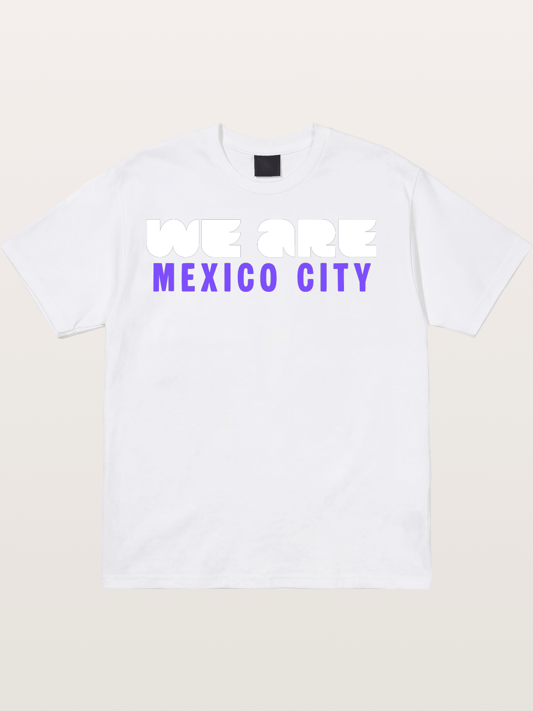Mexico City Purple Bold Print Cotton T-shirt