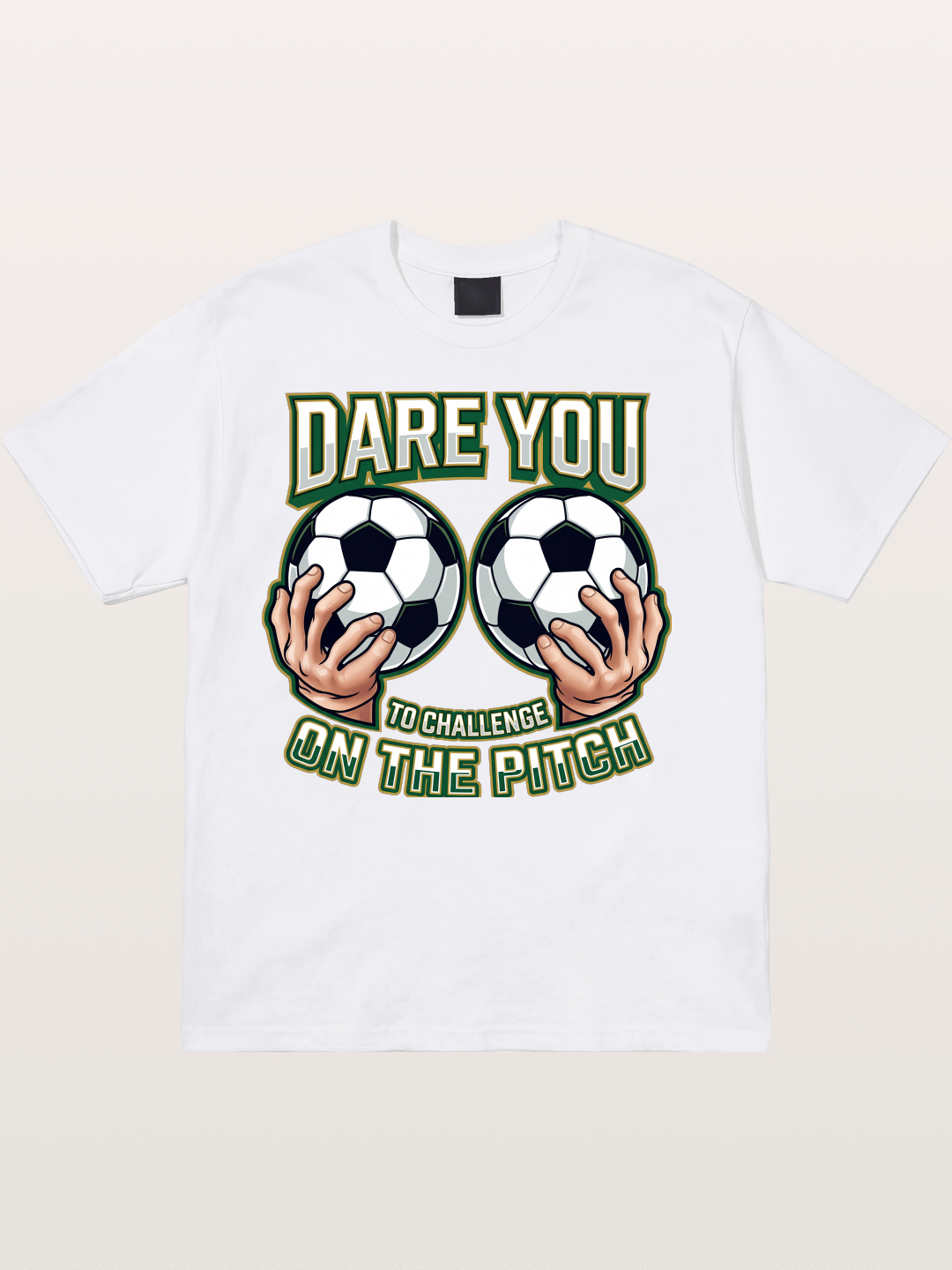 Dare You Challenge Pitch Art Cotton T-shirt