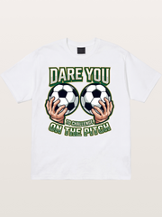 Dare You Challenge Pitch Art Cotton T-shirt