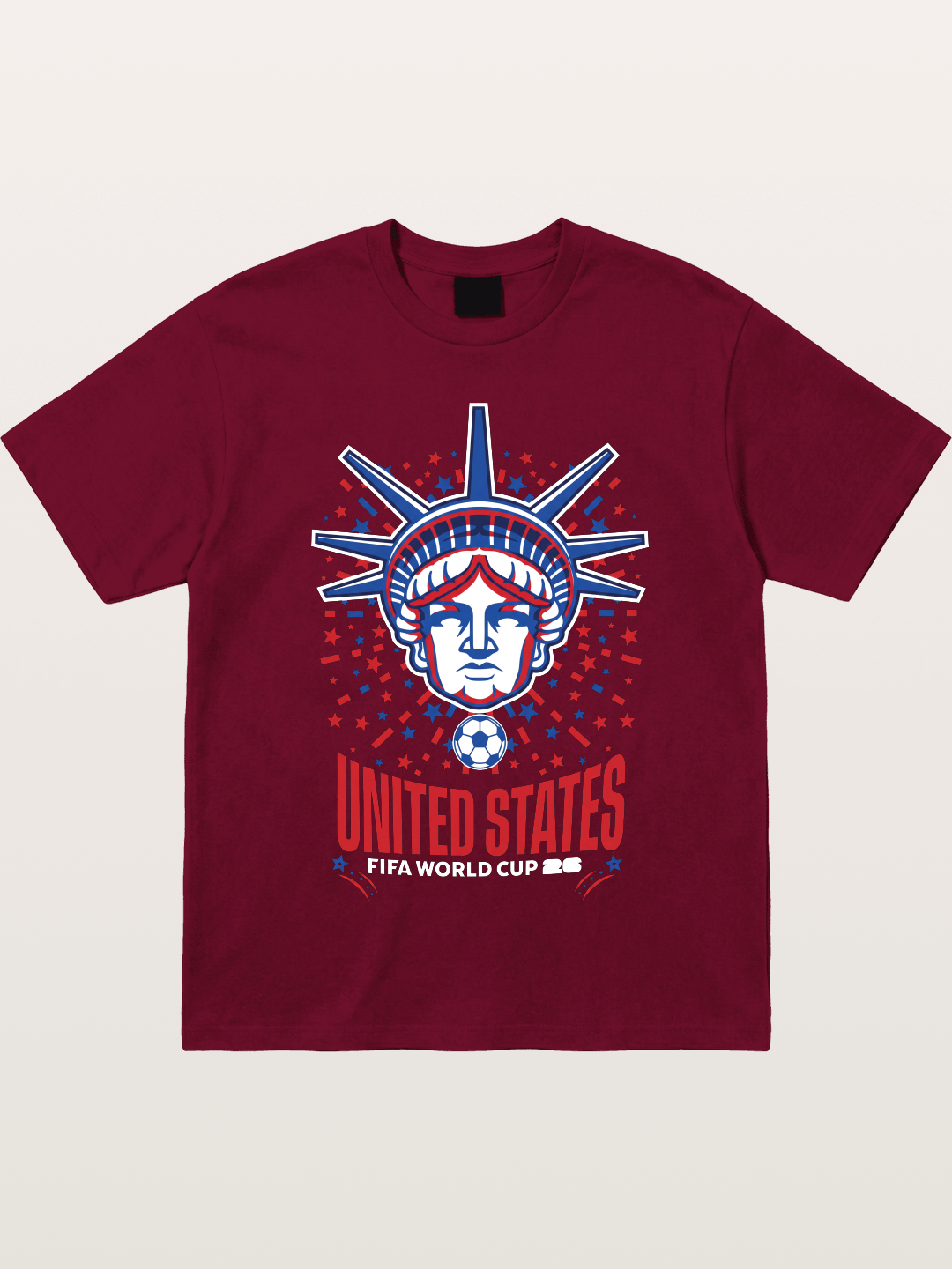 USA WC 2026 Statue of Liberty Badge Gildan T-shirt