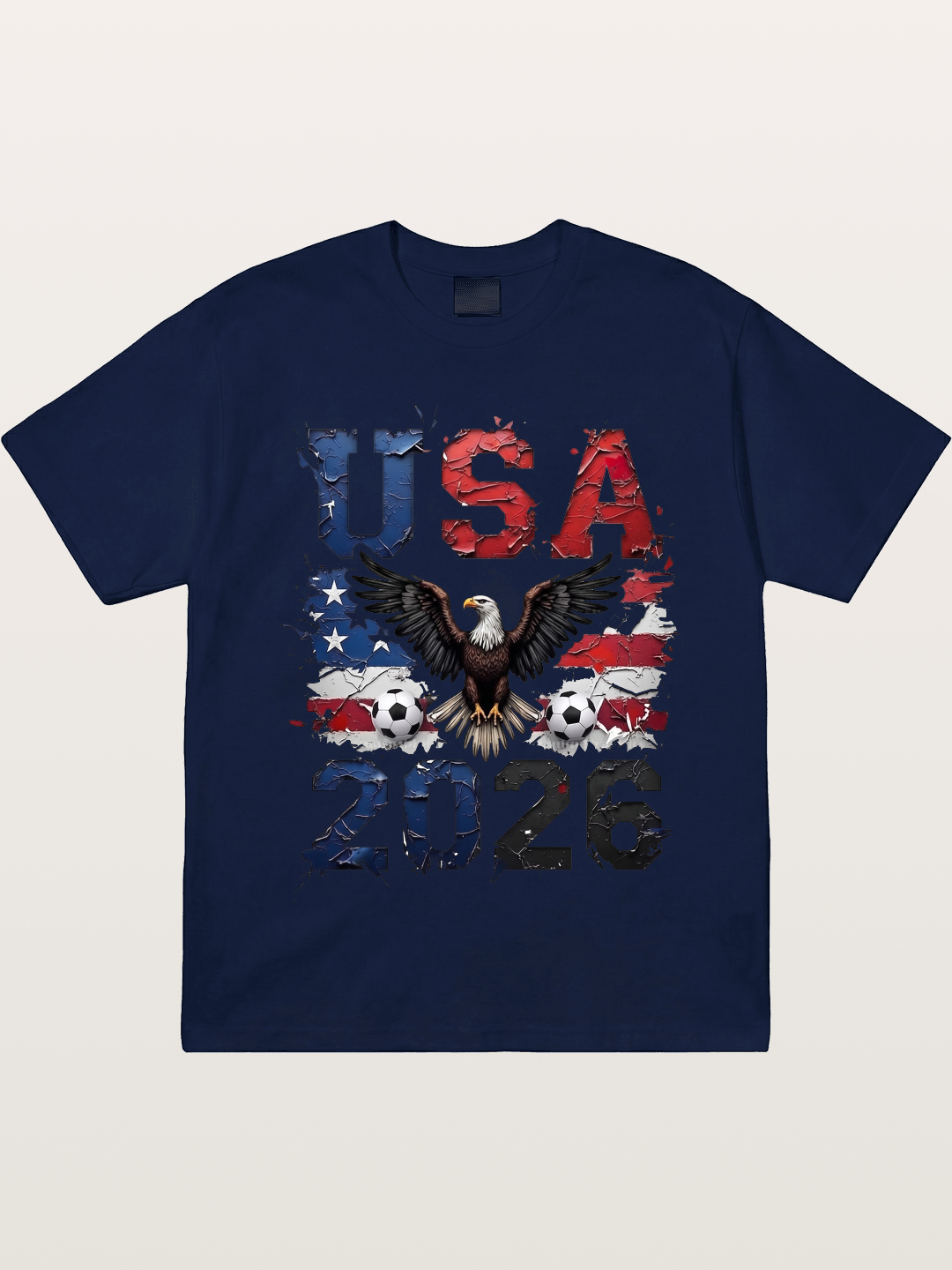 USA 2026 Bald Eagle Soccer Design Gildan T-shirt