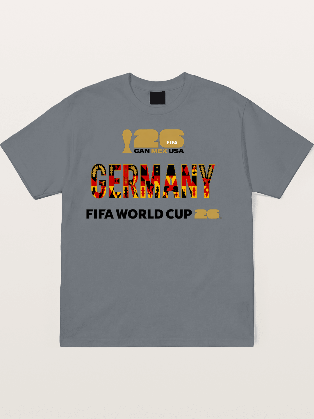 Germany 2026 World Cup Typo Cotton T-shirt