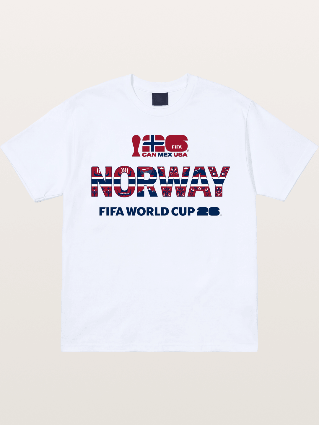 Norway 2026 Folk Pattern Print Gildan T-shirt