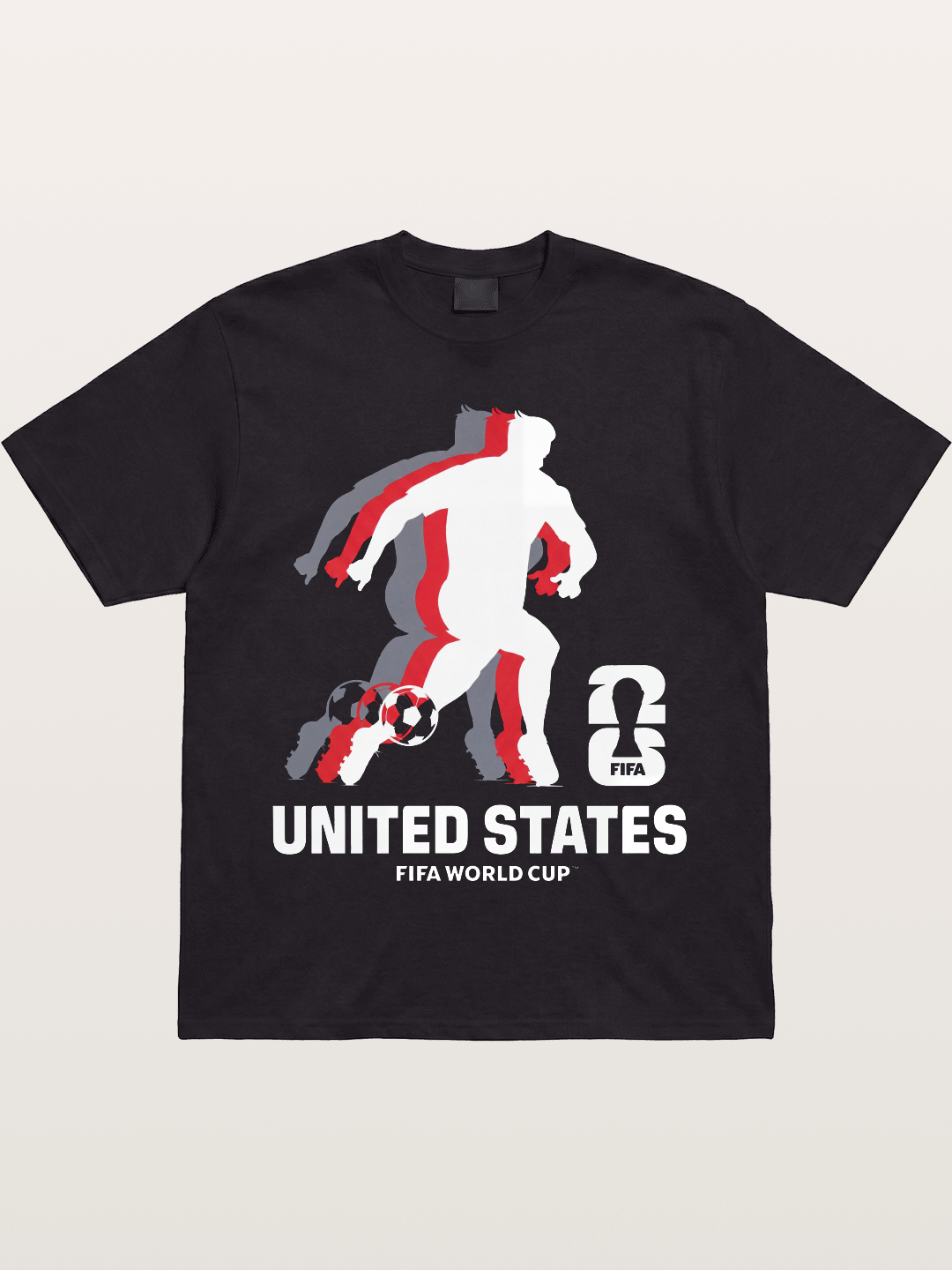 USA WC 2026 Soccer Player Silhouette Gildan T-shirt