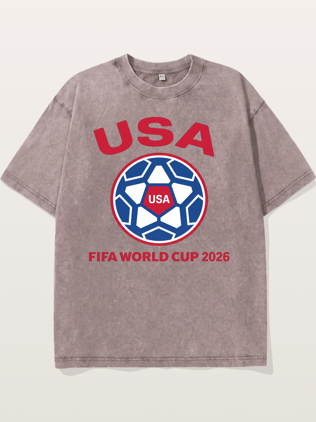 USA WC 2026 Soccer Ball Emblem Washed T-shirt