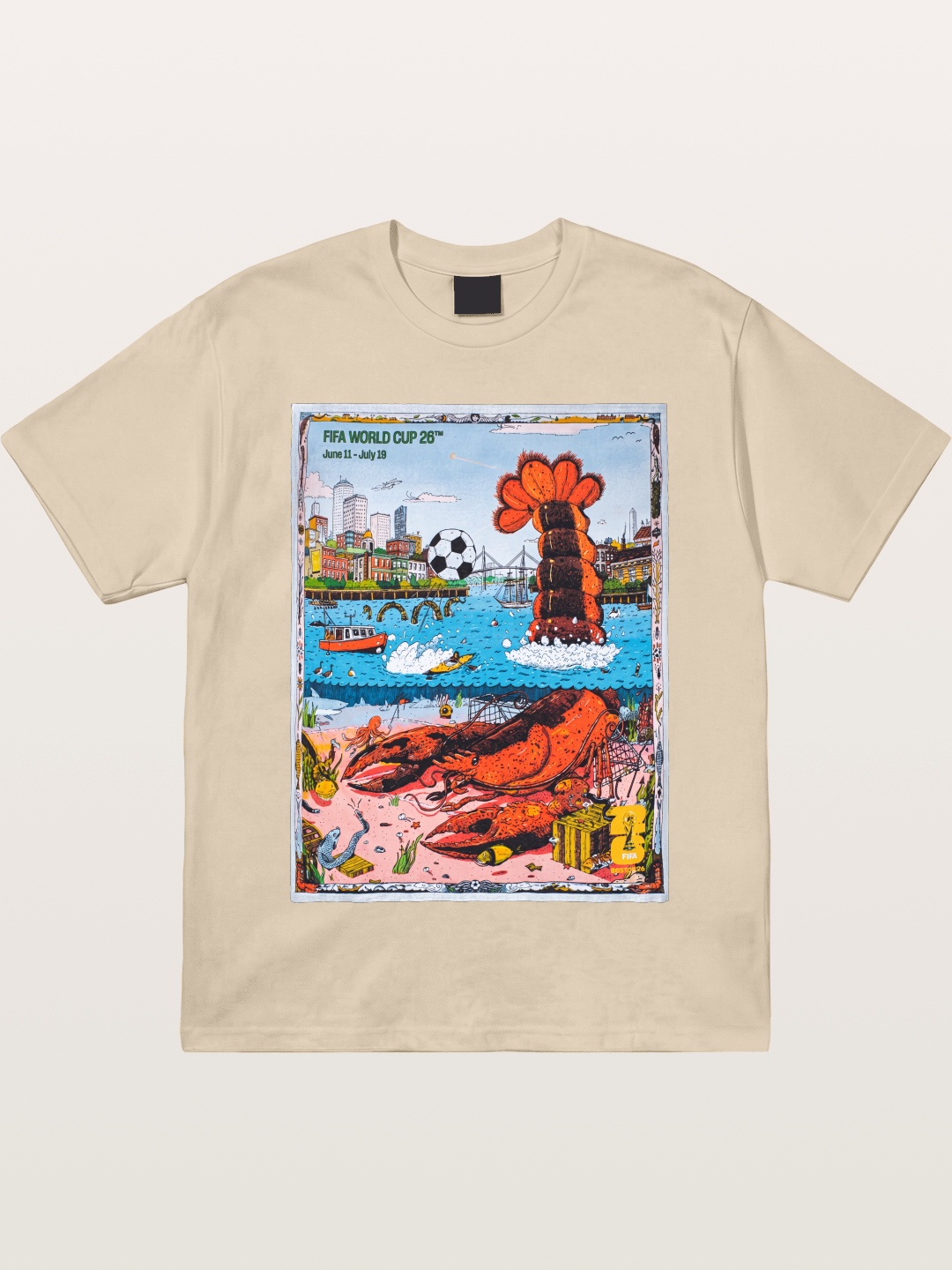 FIFA 2026 Coastal City Lobster Design Gildan T-shirt