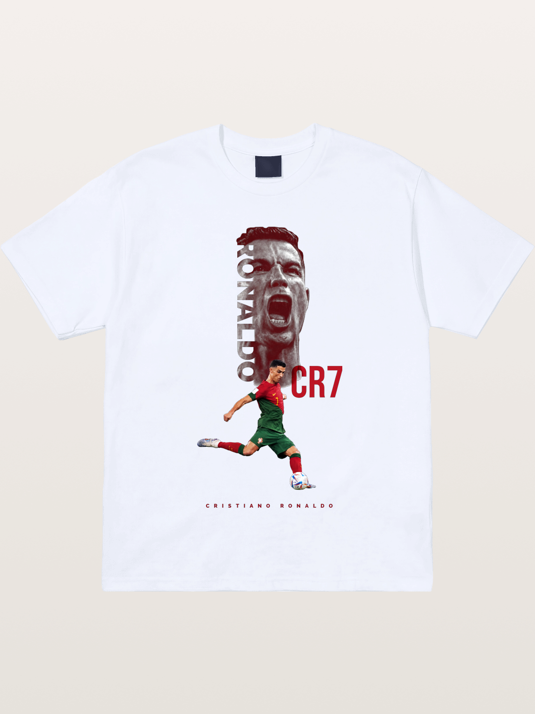 CR7 Portugal Action Print Gildan T-shirt