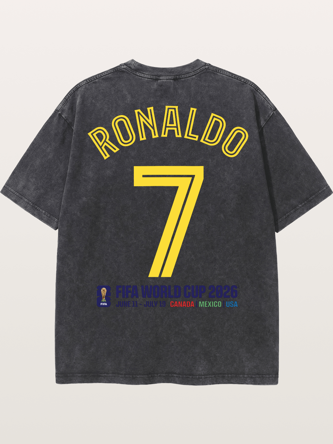 Ronaldo 7 World Cup 2026 Washed T-shirt