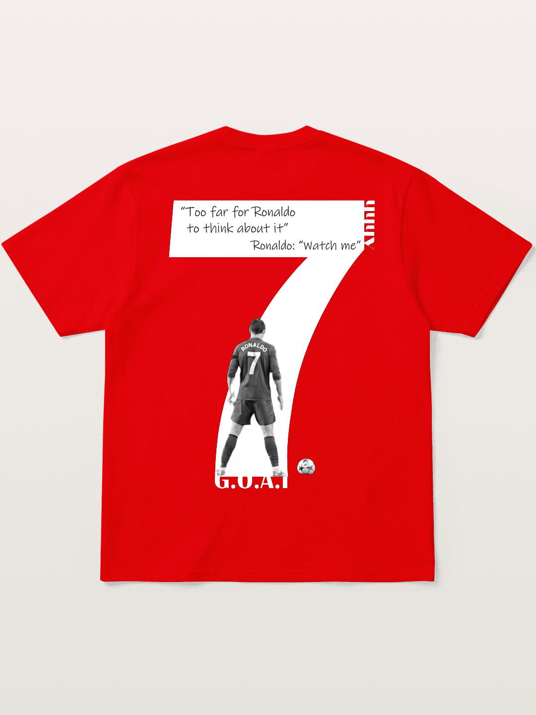 Ronaldo #7 Watch Me Quote Soft-Stay T-shirt