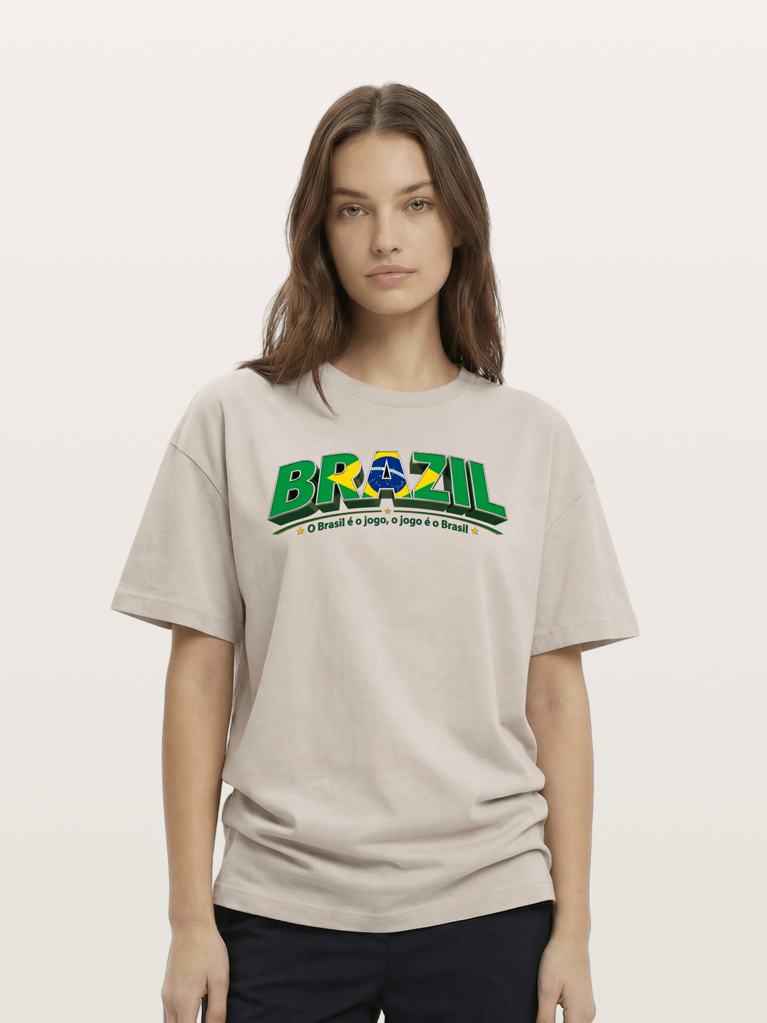 Brazil Retro Team Logo WC Cotton T-shirt