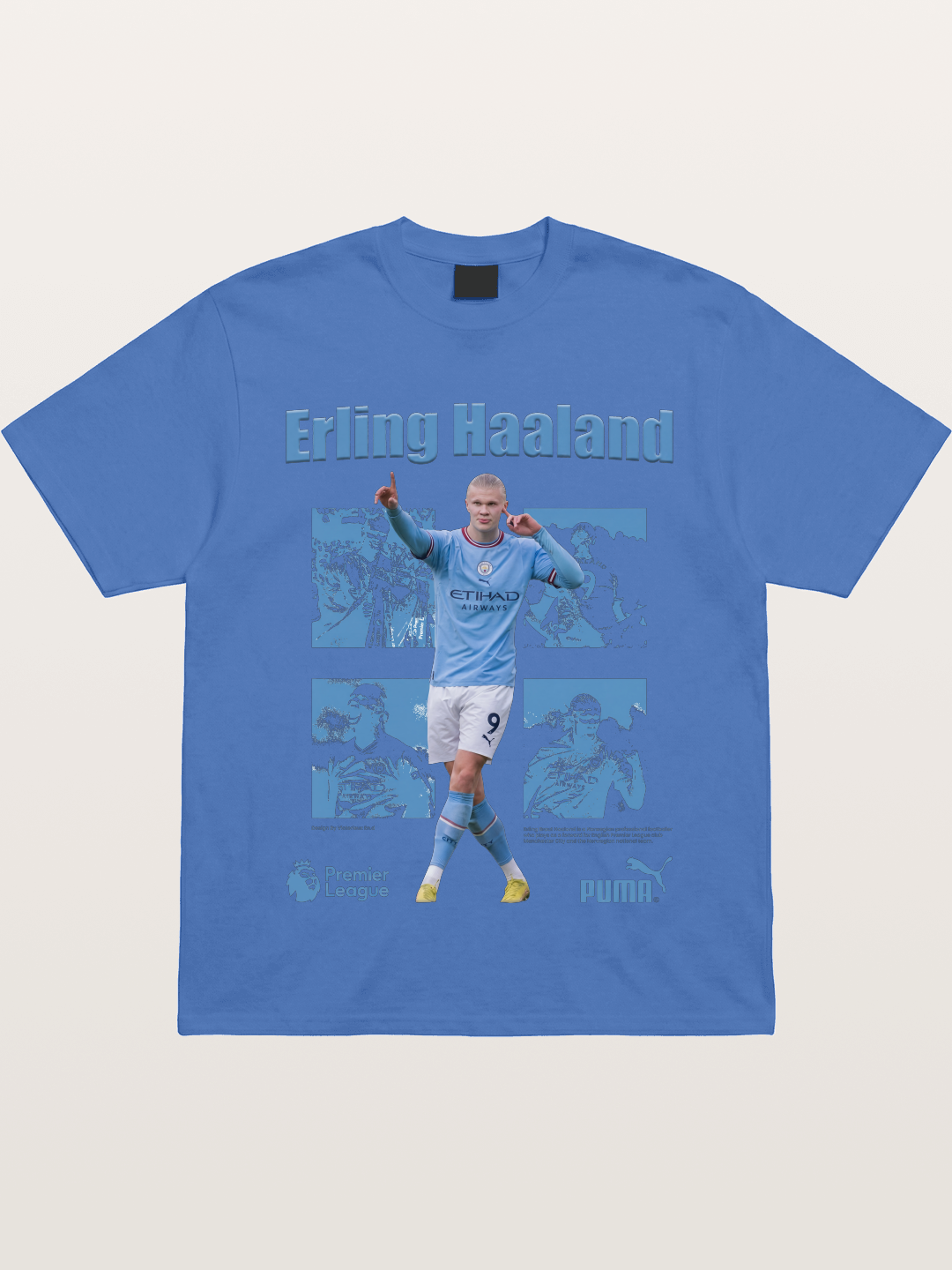 Haaland Premier League Poster Gildan T-shirt