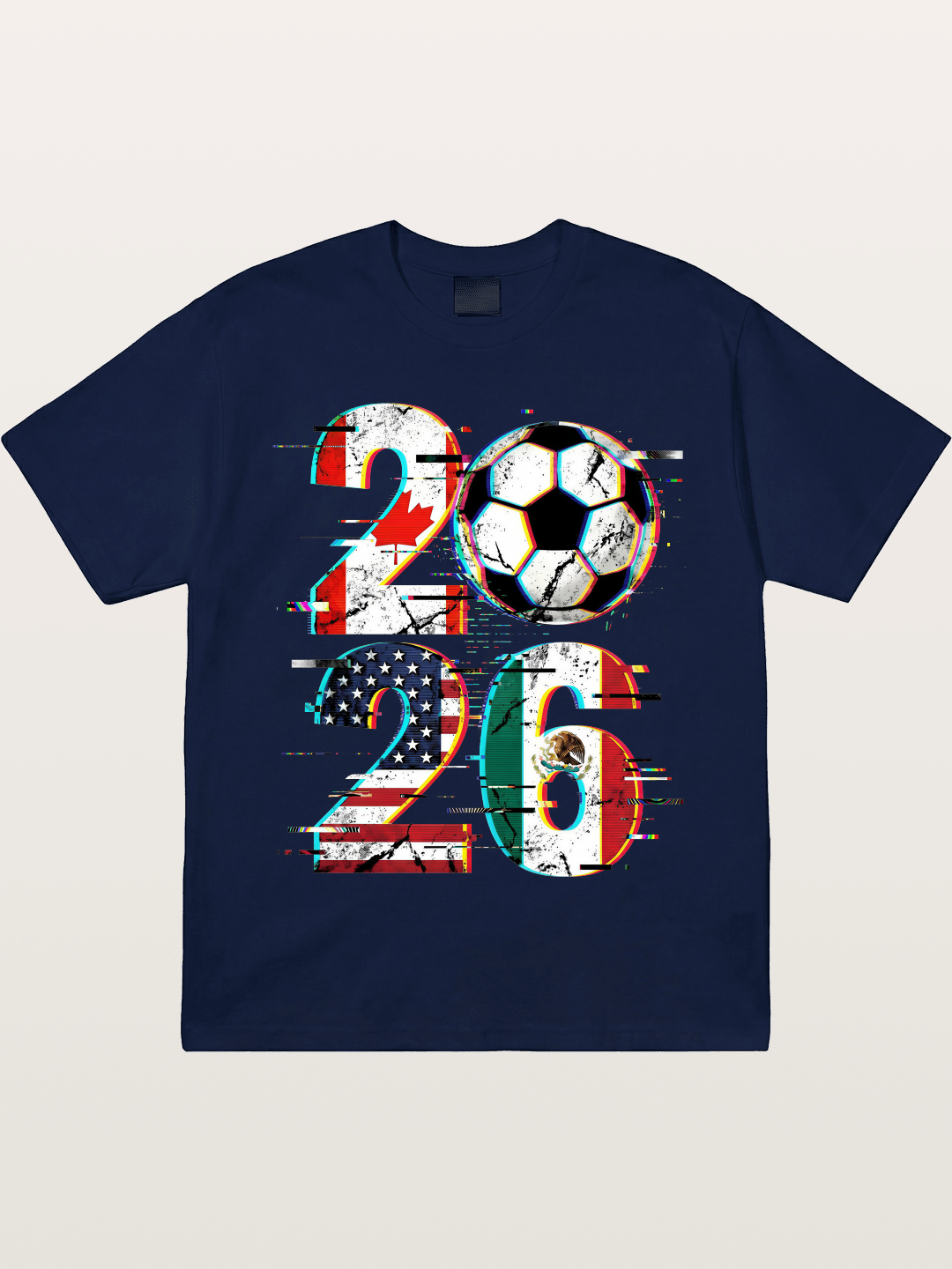 2026 WC Glitch Typography Print Gildan T-shirt
