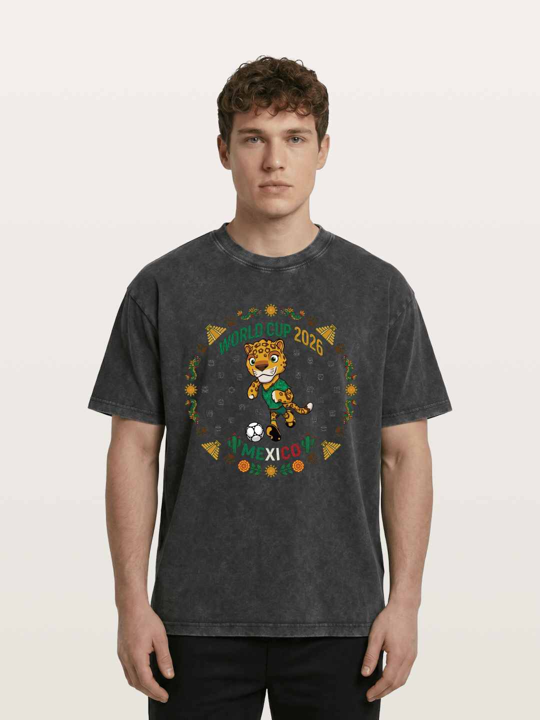 Mexico 2026 World Cup Mascot Washed T-shirt