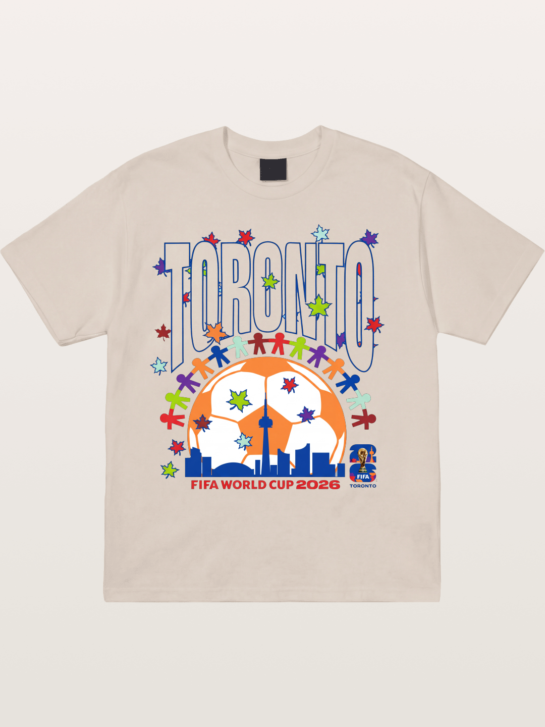 Toronto WC 2026 CN Tower Art Cotton T-shirt